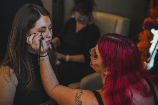 A photo of face painting