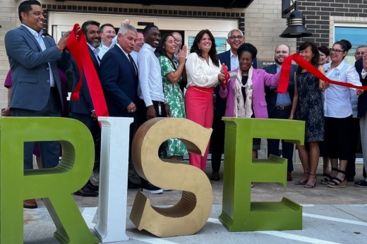Houston and Harris County officials held a ribbon-cutting ceremony on Aug. 25.