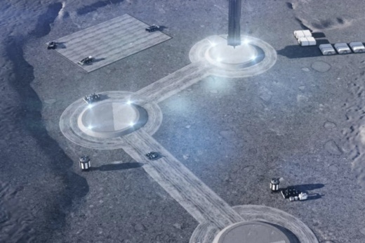 San Antonio firm Astroport Space Technologies, a space construction and materials manufacturing company, earlier in 2023 began partnering with Luxembourg-based Interflight Global Europe to develop a subsidiary, Astroport Space Technologies. Astroport is one of five Bexar County firms to be recently awarded a tech-related grant from the county. (Rendering courtesy Astroport Space Technologies)