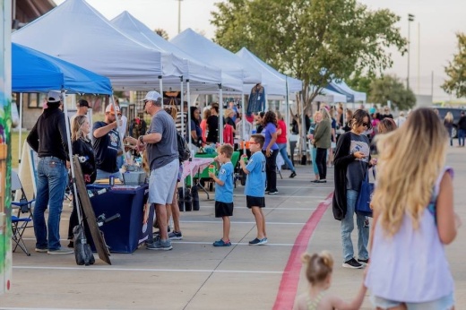 People checking out booths at Celebrate Prosper