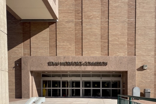 Exterior of Texas Workforce Commission building