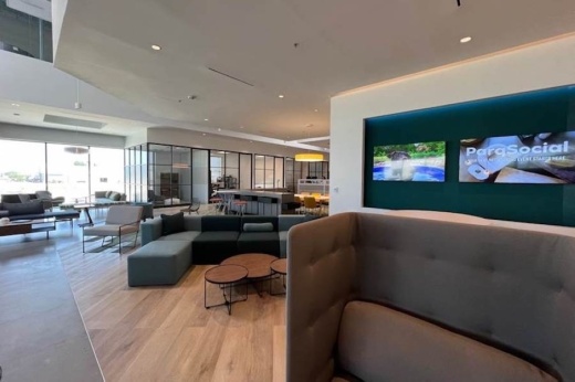 interior space with couches and tables