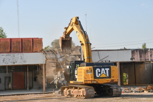 The Edison Cultural Arts Center starts a transformation with a demolition ceremony at a vacant shopping center. (Courtesy Edison Arts Center)