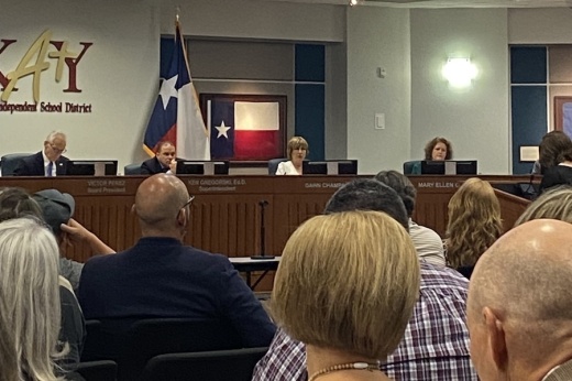 Katy ISD boardroom