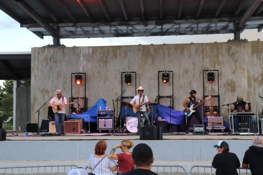 Austin-based band Mike and the Moonpies performed at Buda's Amphitheater & City Park last August at the annual Margarita Salsa Festival. (Zara Flores/Community Impact)