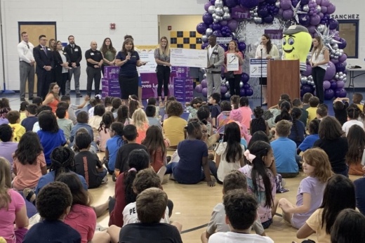 San Antonio auto dealer North Park Subaru and program AdoptAClassroom.org donated $7,500 and supply kits to teachers at Harmony Hills Elementary School. (Courtesy Subaru Loves Learning)
