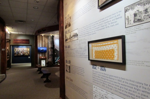 A museum wall timeline.