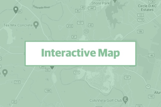 Map of Bastrop.