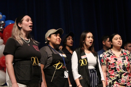 The photo shows Lone Star College-CyFair's choir.