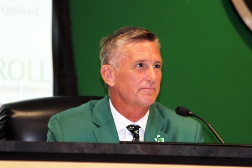Carroll ISD Board President Cameron Bryan