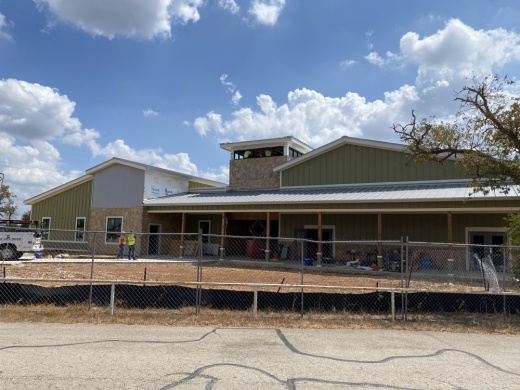 Construction on the new Community Center.