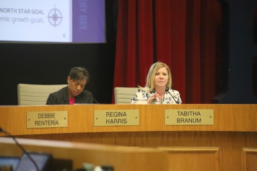 Tabitha Branum and Regina Harris