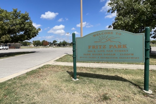 The city of Hutto is working on plans to upgrade Fritz Park in the future. (Grant Crawford/Community Impact)