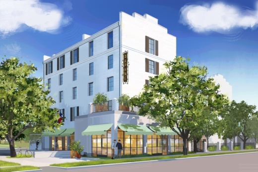 Rendering of the planned Hotel Daphne