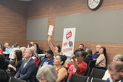 Hutto residents voiced their concern over a potential property tax increase during a City Council meeting Sept. 21. (Haley McLeod/Community Impact)