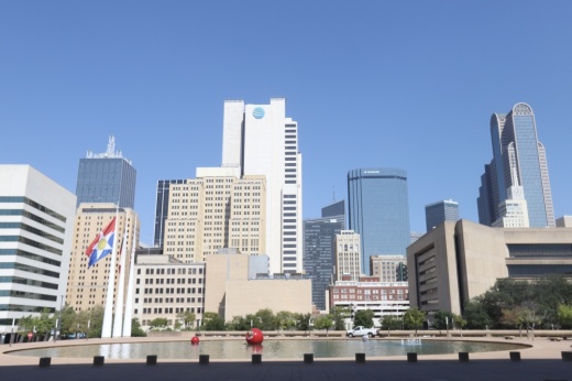 Downtown Dallas seen from City Hall