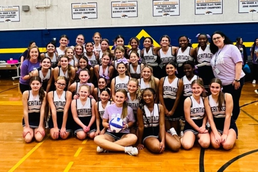 middle school cheerleaders