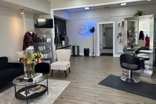 The Hair Studio interior with salon chairs