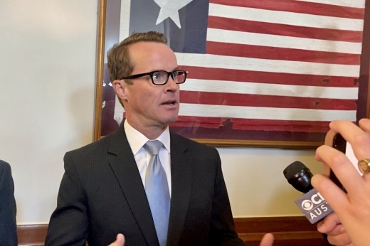 Texas House Speaker Dade Phelan told reporters Oct. 9 that passing legislation to send more money to public schools was a priority of the chamber, even though it was not on Gov. Greg Abbott's agenda for the third special legislative session. (Hannah Norton/Community Impact)