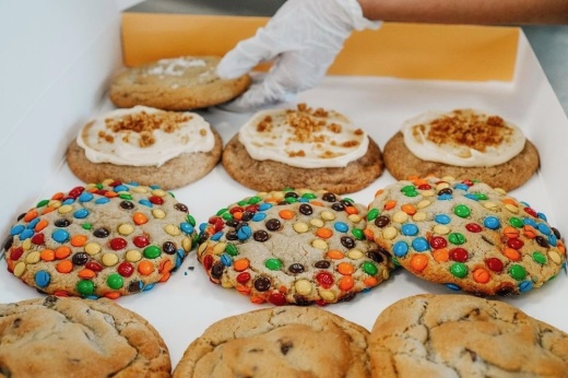 The treat shop offers gourmet cookies flavors, including French toast, M&M Explosion, sea salt and caramel, and pineapple upside-down cake. (Courtesy Cookie Co.)