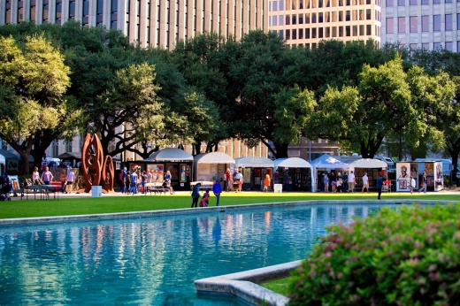 small pond with water and trees