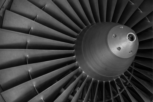 A large turbine.