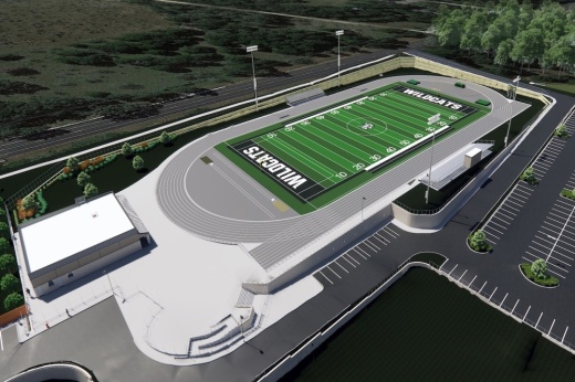 Rendering of New Braunfels Christian Academy's new athletic complex