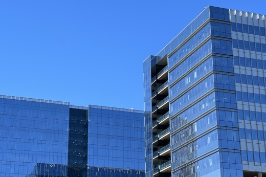 Exterior of buildings in North Austin