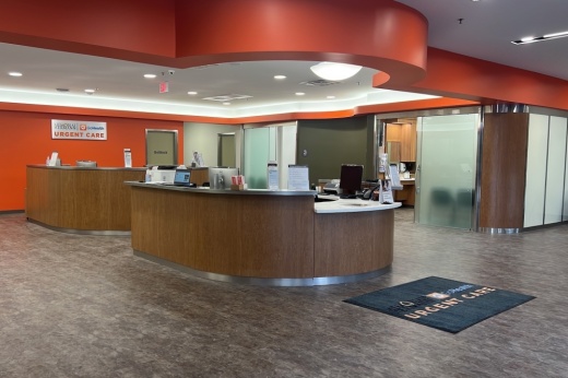 An interior photo of the new Memorial Hermann GoHealth Urgent Care center in Spring