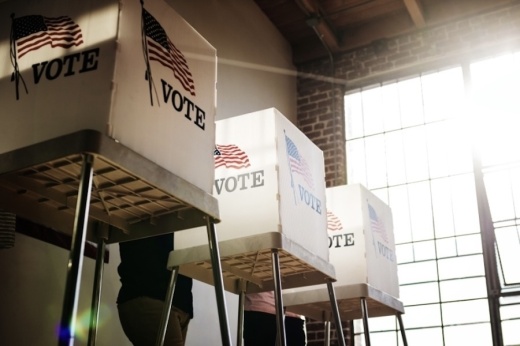 Picture of voting booths