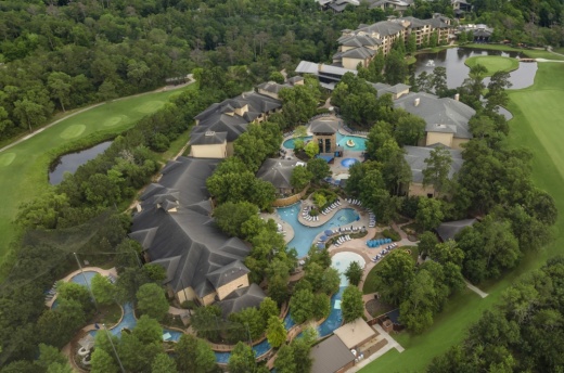 aerial view of the resort