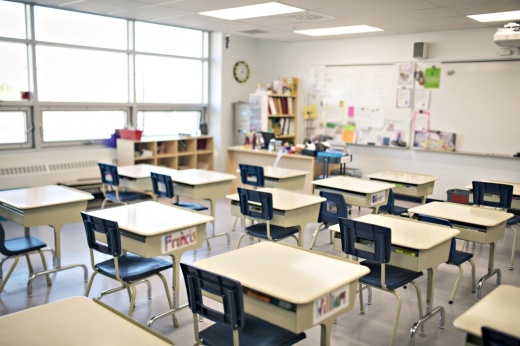 A stock image of a classroom