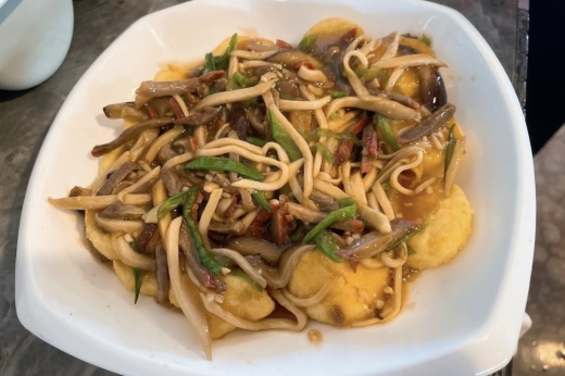 Food served at Awesome Chinese Cuisine