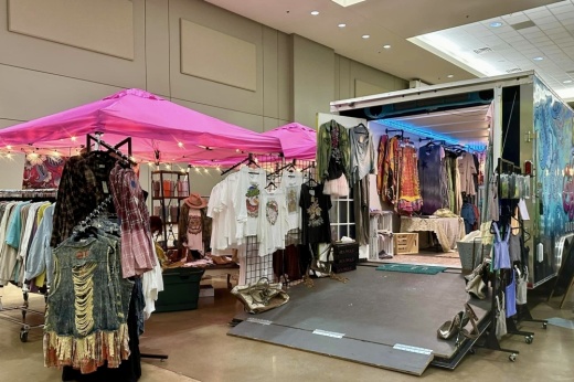 truck unloading items