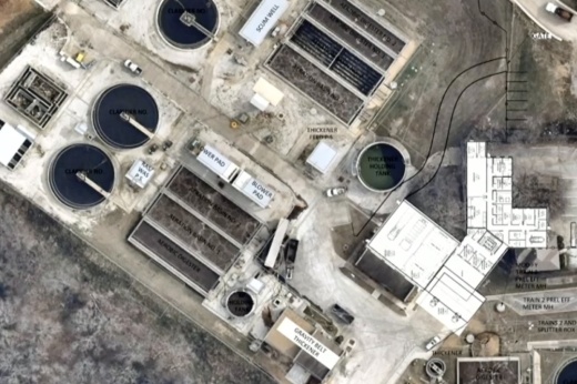 Concept plan for future Grapevine wastewater treatment plant upgrades.