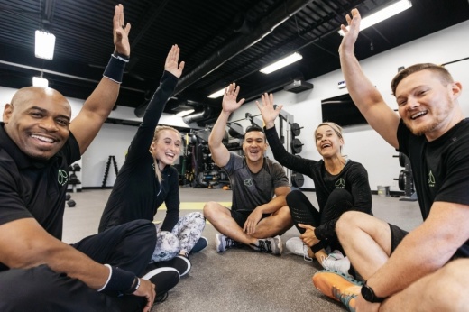 Members posed at Alloy Fitness