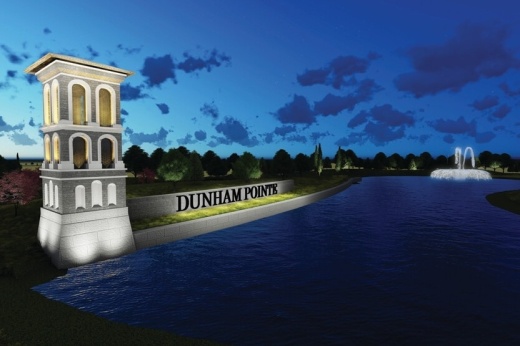 Trademark Property Co. is set to acquire 37 acres in Dunham Pointe. (Rendering Courtesy BGE Inc.)