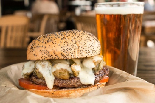 Burger at Snuffer’s Restaurant & Bar