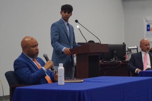 Rizwan Khan hosts a political forum for Politics For Teens