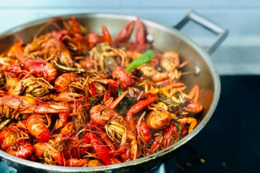 Bowl of crawfish