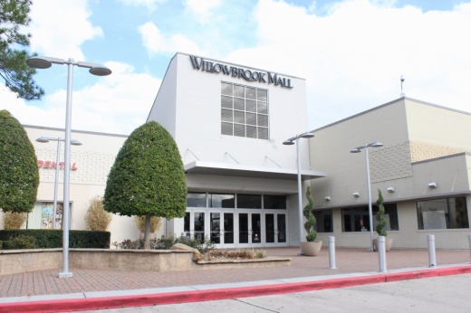 The photo shows the outside of Willowbrook Mall.
