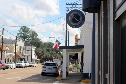 A photo of ongoing construction in downtown Humble