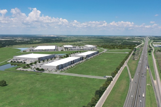 Aerial photo of Crosspoint Business District