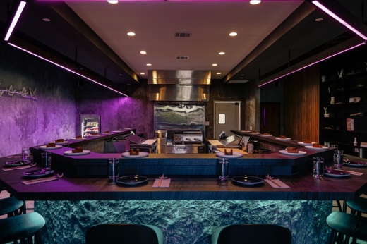 interior of sushi bar