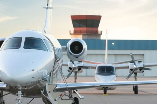 airplane and terminal