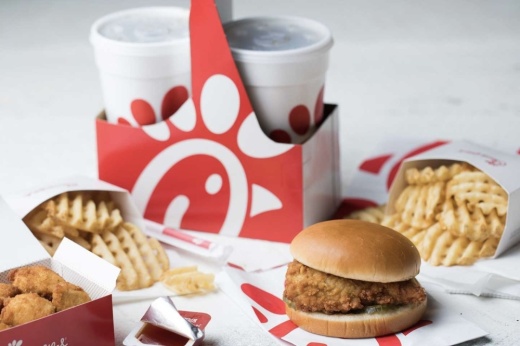 Menu items from Chick-fil-A.