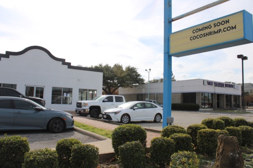 Storefront of upcoming Coco Shrimp in Richardson