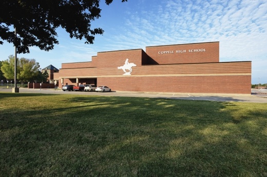 Facade of Coppell High School