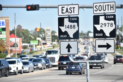 traffic at FM 1488 and FM 2978