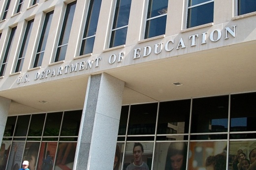 The outside of the U.S. Department of Education building.